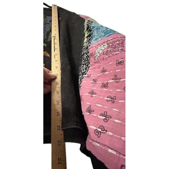 VTG Billy Joel 1994 Concert Oversized Tee With M/L Patchwork Kimono Sleeve Boho - Picture 4 of 16